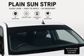 Sun Strip Universal Car Windscreen 140cm x 20cm vinyl 55" x 7.8" Plain color