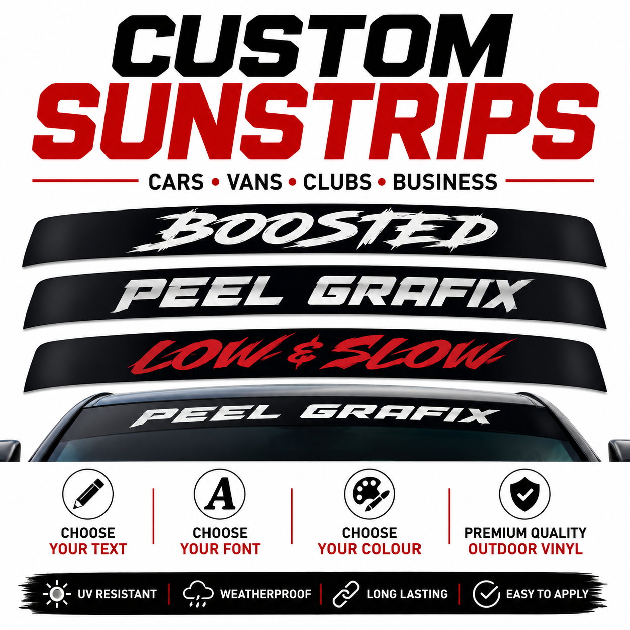 Custom Sunstrip for Cars